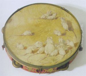 Grossfamilie Weisser Mause by Christian Gottlieb (Theophile) Steinlen