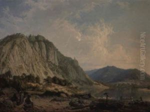 Innerschweizer Bergsee by Christian Gottlieb (Theophile) Steinlen