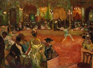 Tanzdarbietung Im Eleganten Nachtclub by Beppo (Joseph) Steinmetz