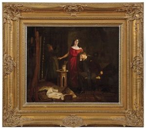 Verzweifelter Maler Im Atelier by Fritz Steinmetz-Noris