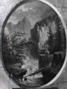 Gebirgslandschaften Mit Figurlicher Staffage by Leopold Steinrucker