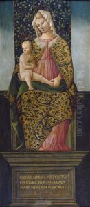 Thronende Madonna Mit Kind