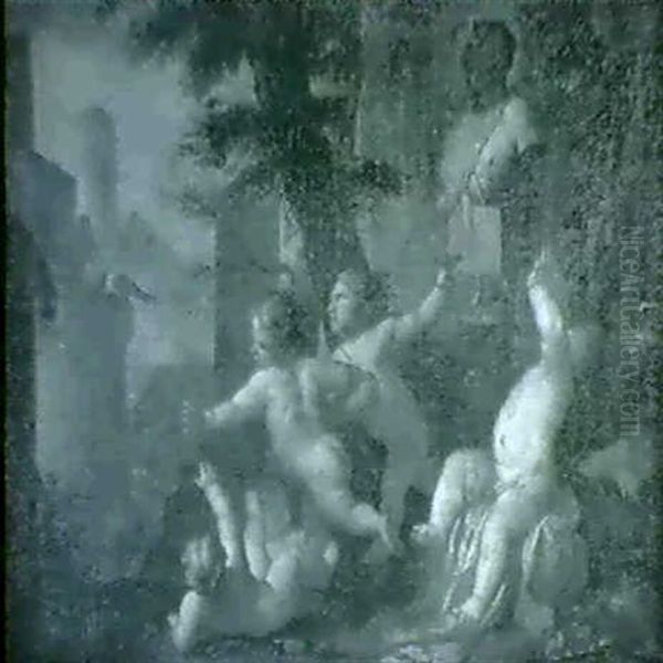 Ruinlandskap Med Putti - view 1