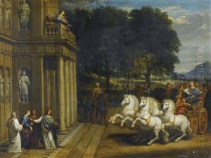 Scene Tiree De L'histoire D'une Sainte, Probablement Sainte Berenice by Jacques Stella