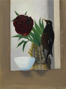 Bird With Blue Bowl by Joseph Stella
