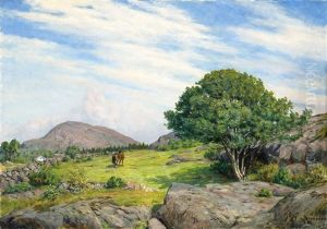 Fin Dag Ved Kysten by Gudmund Stenersen