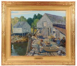 Painting The Pram, New Harbor Painting The Pram, New Harbor