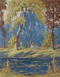 Children Under Sycamores (landscape With Children) Children Under Sycamores (landscape With Children)