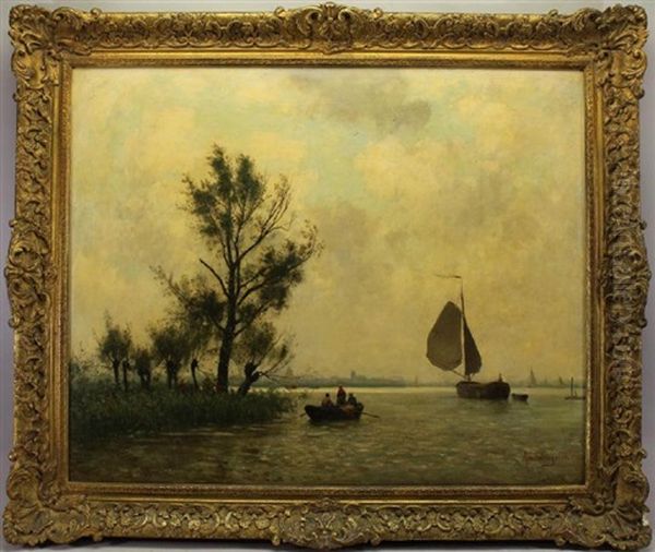 River With Boats - view 1