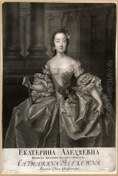 Portraits Of Grand Duke Piotr Fedorovich And Grand Duchess Ekaterina Alekseevna - view 1