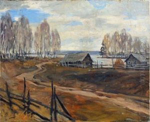 Paysage A L'etang by Aleksei Stepanovich Stepanov