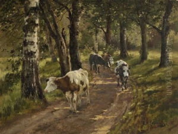 Kuhe Auf Dem Heimweg - view 1