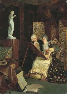 La Lecon De Dessin, D'apres L'antique by Klawdi Petrovitch Stepanov