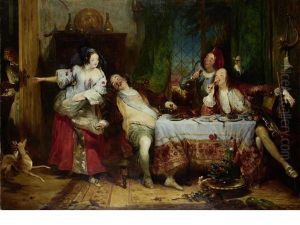 Merrymaking by Francis Philip Stephanoff