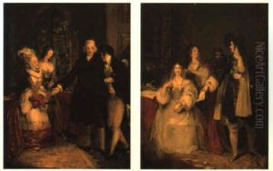 The Antiquary: Mr. Old Buck Presents His Sister Grizelda To Mr. Lovel by Francis Philip Stephanoff