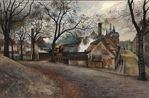Street Scene In Christianshavn, Copenhagen by Axel Stephansen