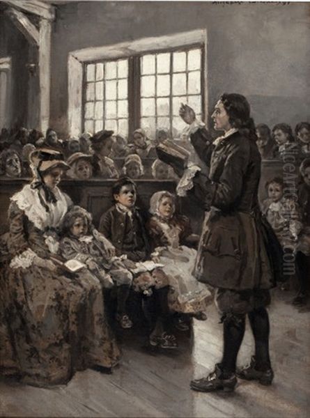 John Wesley Teaching His Sunday School - view 1