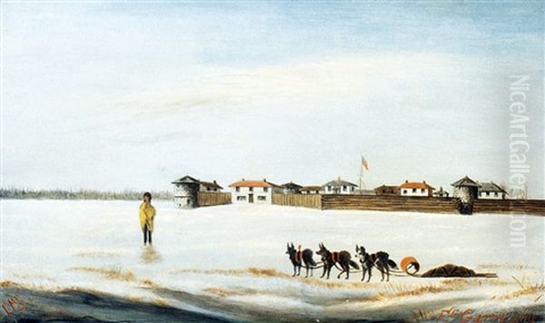 Fort Garry In Winter - view 1
