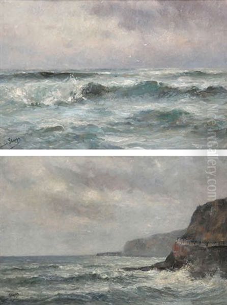 Seaview; Rocky Coastal View (2 Works) - view 1