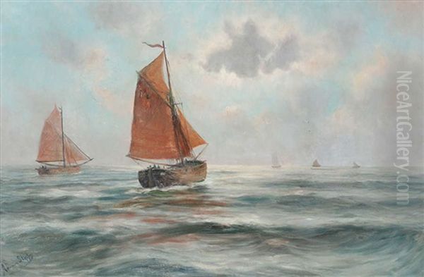 Zeilschepen Op Volle Zee - view 1