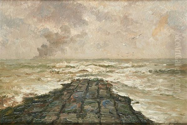 Le Brise-lames A Ostende - view 1