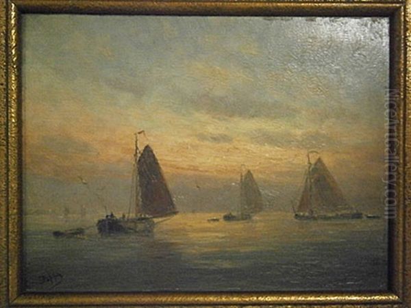 Crepuscule D'ete Sur L'escaut - view 1
