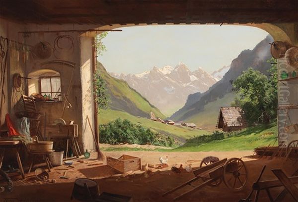View Of Vent In The Ventertal With The Stubaier Ferner - view 1
