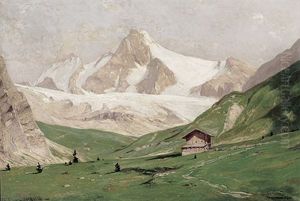 Blick Auf Den Grosglockner An Einem Sonnigen Hochsommertag