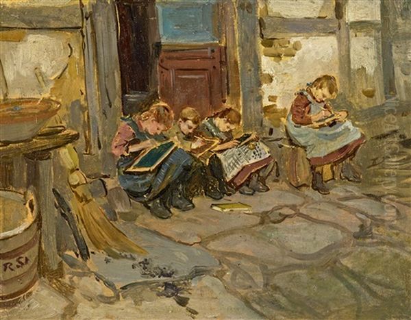 Kinder Bei Schularbeiten - view 1