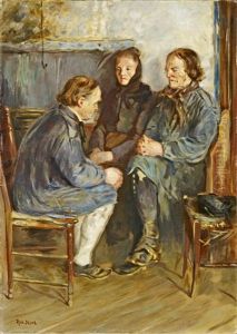 Drei Hessische Bauern by Robert Sterl