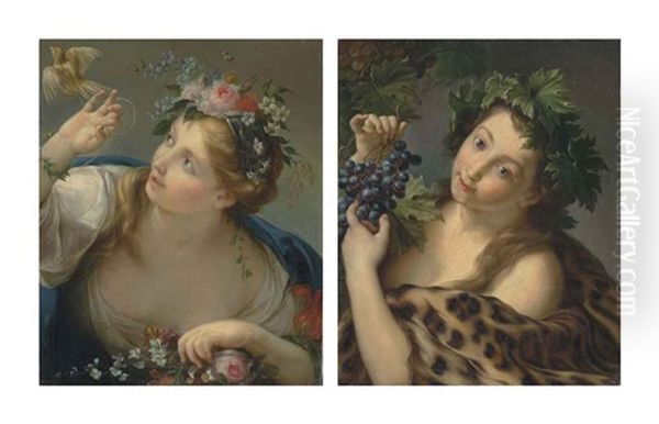 Allegory Of Spring And Allegory Of Autumn (2 Works) - view 1