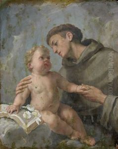 Saint-antoine De Padoue Et L'enfant Jesus