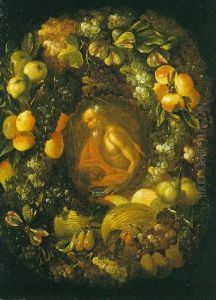 Ghirlanda Di Frutta Con S. Girolamo Ghirlanda Di Frutta Con S. Girolamo