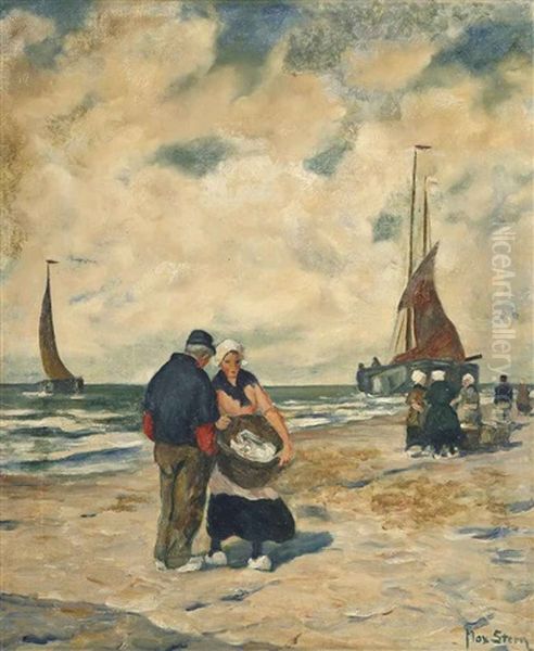 Fisherwomen On The Beach - view 1