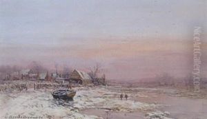 Winter Near Newport by Charles Branwhite