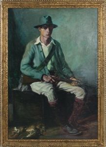 Hunter With Rabbits
