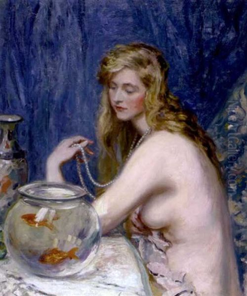 A Nude With A Goldfish Bowl - view 1