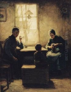 Mealtime by Jacobus Frederik Sterre De Jong