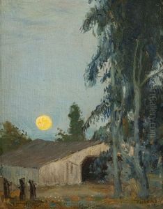 Moonlight Over Barn by Charles Walter Stetson