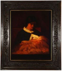Evening - Mother &amp; Child by Charles Walter Stetson