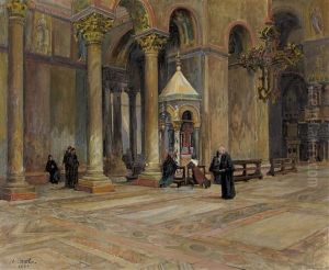 Interieur Von San Marco In Venedig by Martha Stettler