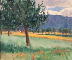 Ansicht Von Ortbuhl Bei Steffisburg by Martha Stettler
