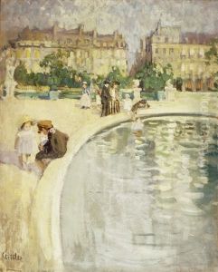Vergnuglicher Tag Im Jardin Des Luxembourg by Martha Stettler