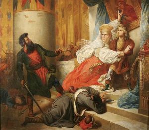 Peter The Great Being Protected From The Streltsy By His Mother Nataliya Kyrillovna Naryshkina