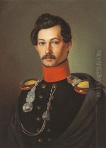 Bildnis Eines Jungen Russischen Offiziers