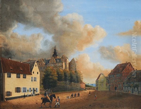 In Front Of The Quedlinburg Castle - view 1