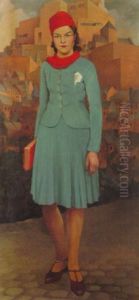 Bildnis Einer Jungen Dame by Fernand Steven
