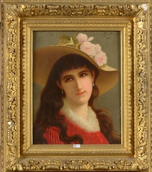 Portrait De Femme Au Chapeau - view 1