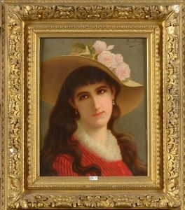 Portrait De Femme Au Chapeau