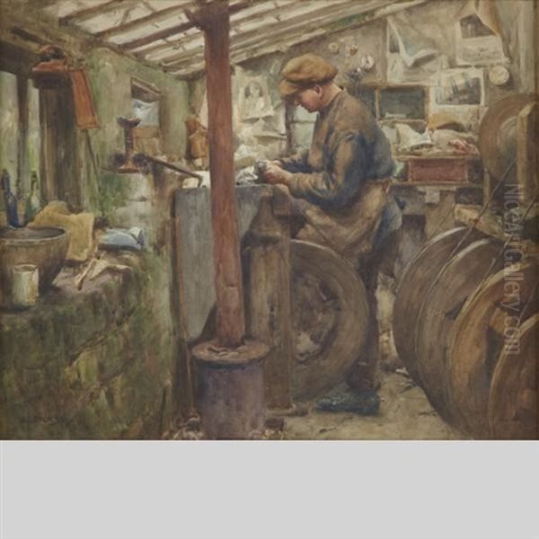 A Whitby Jet Worker - view 1